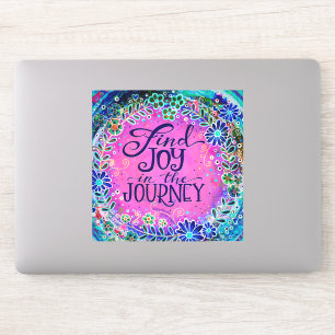 Vind Joy in the Journey  Pink Inspirivity Sticker