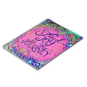 Vind Joy in the Journey Pink Inspirivity Trendy Notitieboek (Linkerzijde)