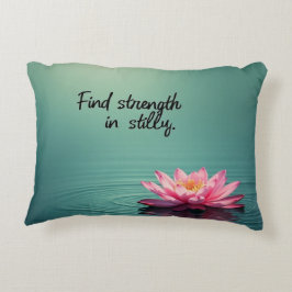 Vind kracht in stilte - Inspirerend Accent Kussen