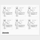 Vind liefde op CrustaceanSingles.com (sticker) Vierkante Sticker (Vel)