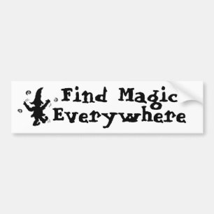 Vind magie overal bumpersticker