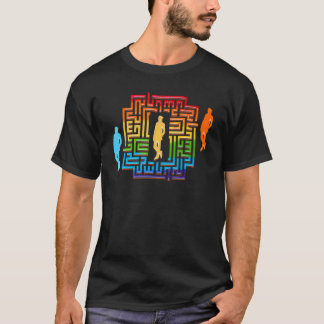 VIND MANIER VOOR UW APPINESS geluk doolhof T-shirt