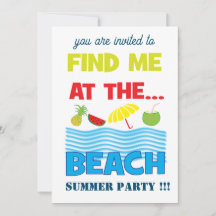 Vind me bij het strand Zomerfeestje