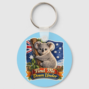 Vind Me Down Under – Knuffelige Koala Knuffelboom Sleutelhanger