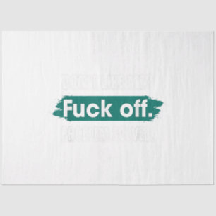 Vind me niet leuk F*ck off probleem opgelost grapp Tissuepapier