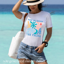 Vind me onder de palmen dames zomer thema