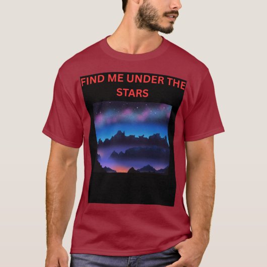 VIND ME ONDER DE STERREN T-SHIRT (Voorkant)