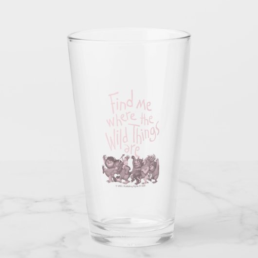 Vind me waar de wilde dingen zijn glas (Voorkant)