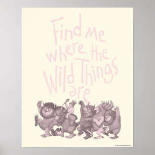 Vind Me Waar de Wilde Dingen Zijn Poster