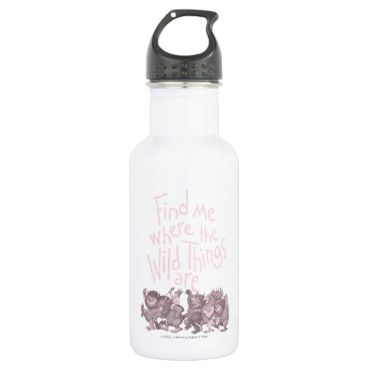 Vind me waar de wilde dingen zijn waterfles (Voorkant)