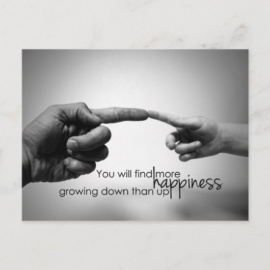 Vind meer geluk Inspirerend Briefkaart (Voorkant)