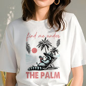 Vind mij onder de Palm Raccoon Tri-Blend Shirt