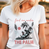 Vind mij onder de Palm Raccoon Tri-Blend Shirt