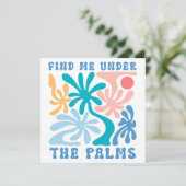 Vind mij onder de Palms Family Reunion Kaart (Staand voorkant)