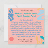 Vind mij onder de Palms Family Reunion Kaart (Achterkant)