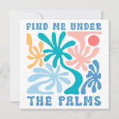 Vind mij onder de Palms Family Reunion Kaart (Voorkant)