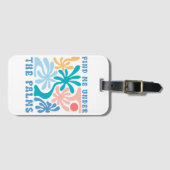 Vind mij onder het Palm zomer thema Bagagelabel (Voorkant (horizontaal))