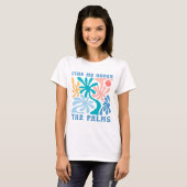 Vind mij onder het Palms vrouwen zomer thema T-shirt (Voorkant volledig)