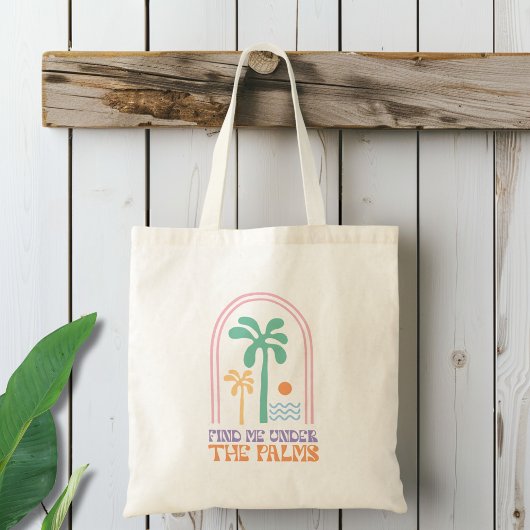 Vind mij onder het strand van Palms Tote Bag