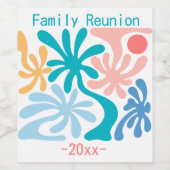Vind mij onder het thema Palms Family reunion Wijn Etiket (Enkel label)