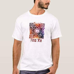 Vind mij QR-code Mannen T-shirt