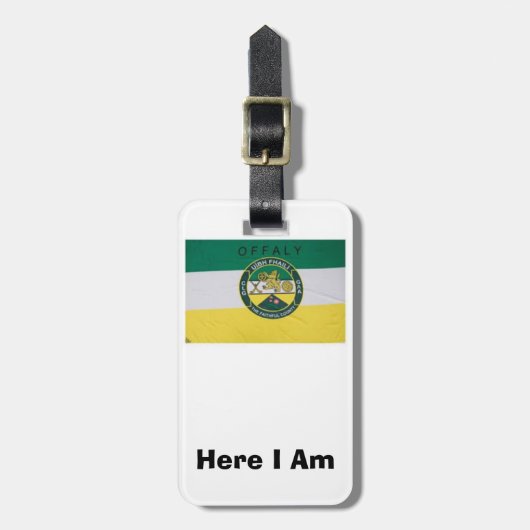 Vind Mijn bagage Gepersonaliseerd Offaly County ID Bagagelabel (Voorkant verticaal)