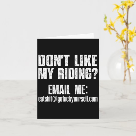 Vind mijn rije-mail niet leuk Ea@goforyourself.com Kaart (Gele Bloem)