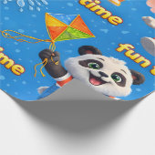 Vind panda en olifant premium cadeaupapier maken (Hoek)