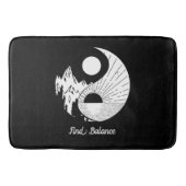 Vind Saldo Zen Yin Yang Black White Badmat (Voorkant)