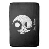Vind Saldo Zen Yin Yang Black White Badmat (Voorkant Verticaal)