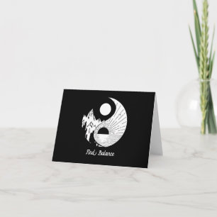 Vind Saldo Zen Yin Yang Black White Kaart