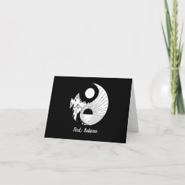 Vind Saldo Zen Yin Yang Black White Kaart