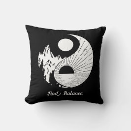 Vind Saldo Zen Yin Yang Black White Kussen