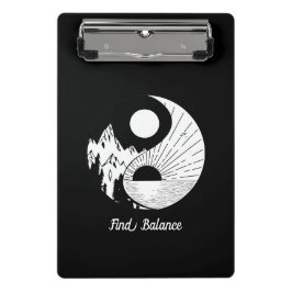 Vind Saldo Zen Yin Yang Black White Mini Klembord