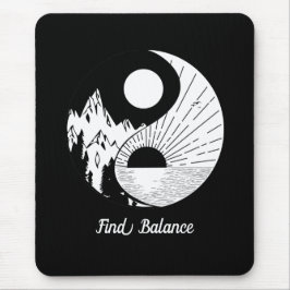 Vind Saldo Zen Yin Yang Black White Muismat