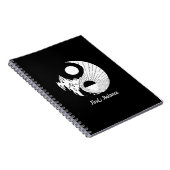 Vind Saldo Zen Yin Yang Black White Notitieboek (Rechterzijde)