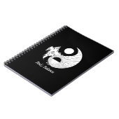 Vind Saldo Zen Yin Yang Black White Notitieboek (Linkerzijde)