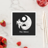 Vind Saldo Zen Yin Yang Black White Servet (Insitu)