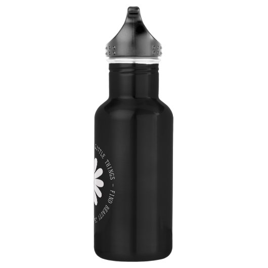 Vind schoonheid in de Kleine Dingen Daisy Wildflow Waterfles (Rechts)