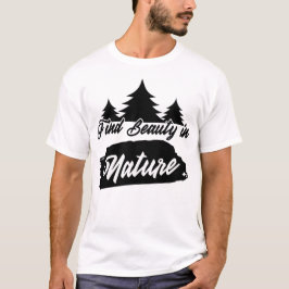 Vind Schoonheid in de Natuur | Minimaal Natuur Quo T-shirt