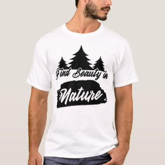 Vind Schoonheid in de Natuur | Minimaal Natuur Quo T-shirt