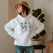 Vind schoonheid in kleine dingen Daisy Wildflower Hoodie
