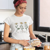 Vind schoonheid in kleine dingen Daisy Wildflower T-shirt