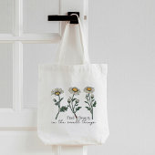 Vind schoonheid in kleine dingen Daisy Wildflower Tote Bag