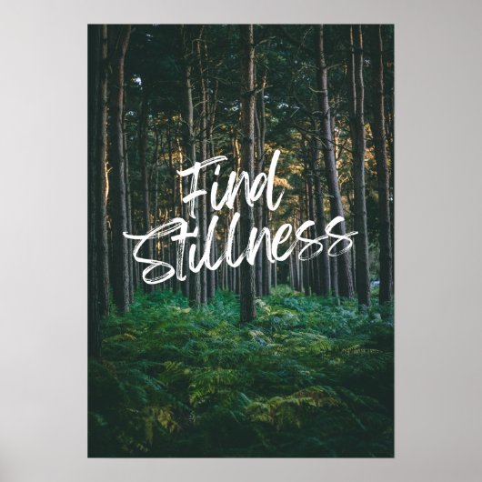 Vind stilte. Inspiratie  Poster (Voorkant)