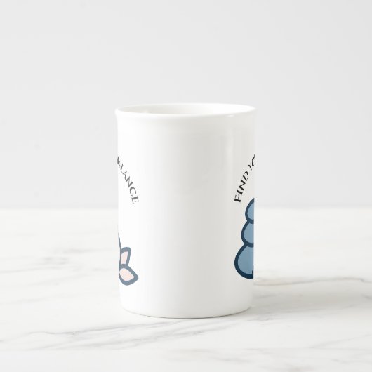 Vind uw balans - Inspirerend koffie Mok (Voorkant)