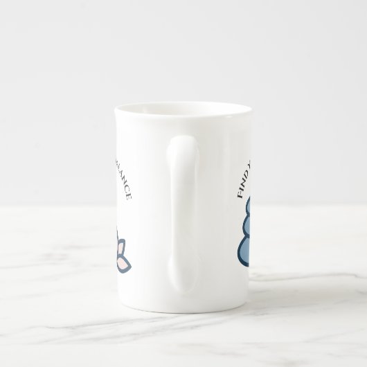 Vind uw balans - Inspirerend koffie Mok (Achterkant)