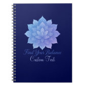 Vind uw balans Waterverf Mandala  Notitieboek (Voorkant)