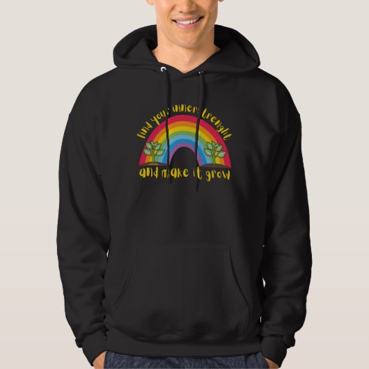 VIND UW BINNERSTRENGHT EN MAAK HET DE regenboog GR Hoodie (Voorkant)
