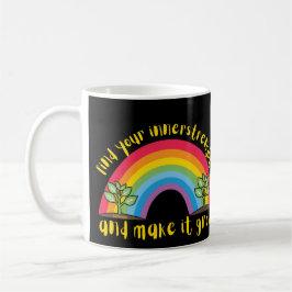VIND UW BINNERSTRENGHT EN MAAK HET DE regenboog GR Koffiemok